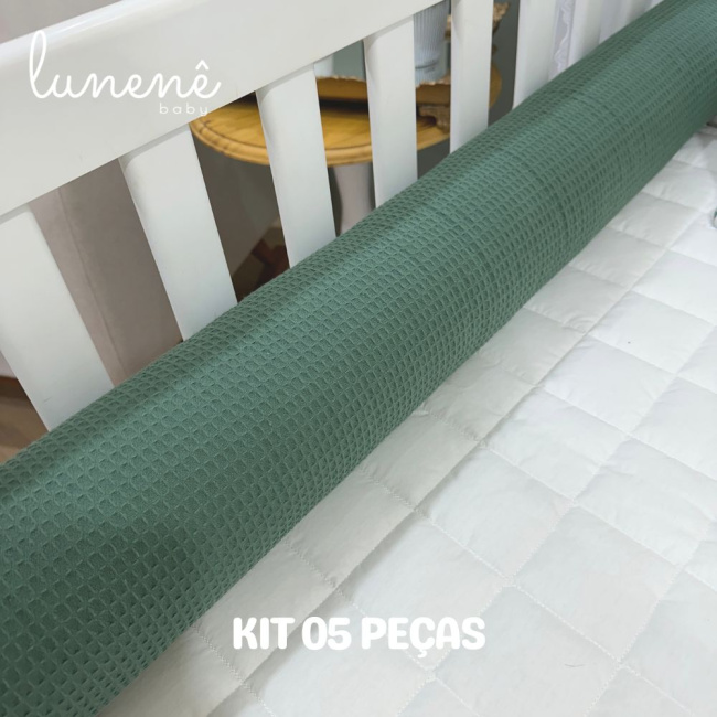 Enxoval de Berço Personalizado 05 Peças Lunenê Baby 9096