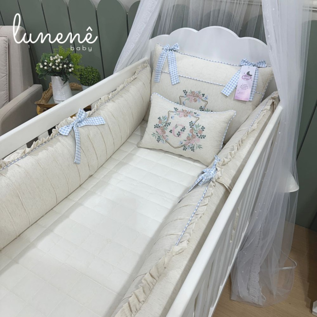 Enxoval de Berço 07 Peças Lunenê Baby G 9102