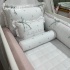 Enxoval de Berço 08 Peças Floral Rose 160 Fios 4632