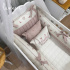 Enxoval de Berço Personalizado 08 Peças Linho Baby Rose 200 Fios 4581