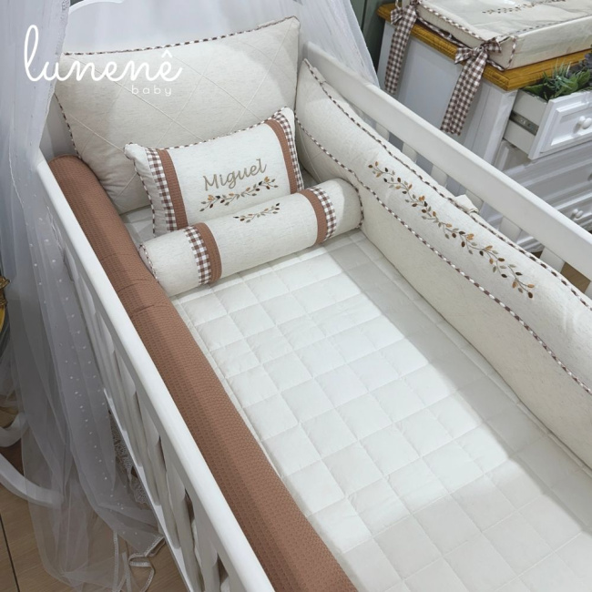 Enxoval de Berço 08 Peças Lunenê Baby 9098