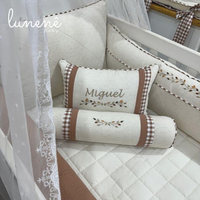 Enxoval de Berço 08 Peças Lunenê Baby 9098