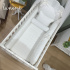 Enxoval de Berço 08 Peças Lunenê Baby Off White 200 Fios 9092