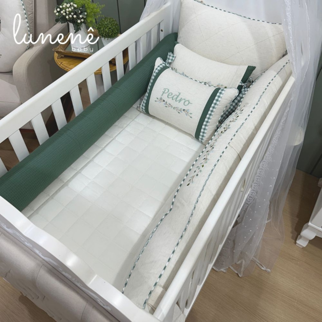 Enxoval de Berço 08 Peças Lunenê Baby 9096
