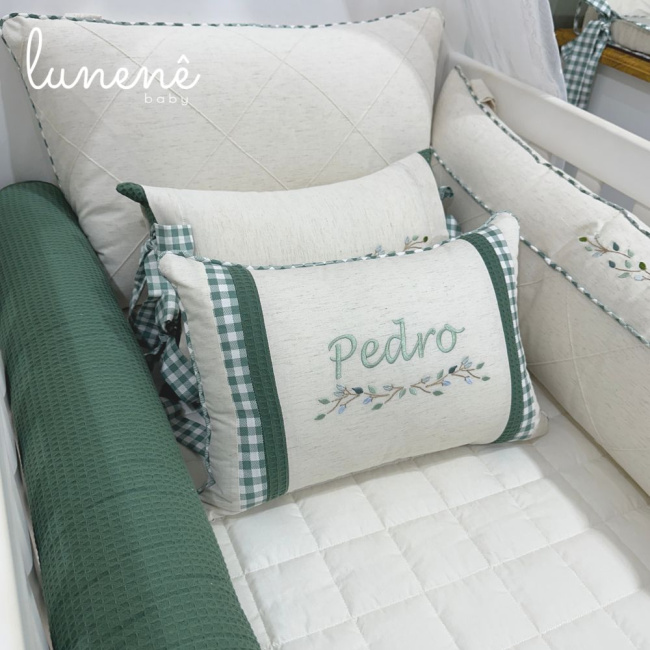 Enxoval de Berço 08 Peças Lunenê Baby 9096