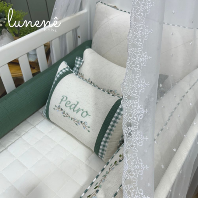 Enxoval de Berço 08 Peças Lunenê Baby 9096