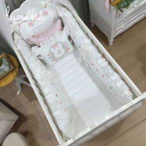 Enxoval de Berço Personalizado 08 Peças Premium 400 Fios 4564