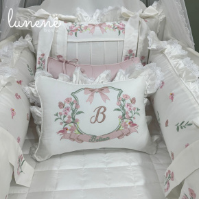 Enxoval de Berço Personalizado 08 Peças Premium 400 Fios 4564
