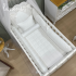 Enxoval de Berço 08 Peças Lunenê Baby White 400 Fios 9092
