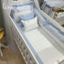 Enxoval de Berço 08 Peças Personalizado Doce Jardim Azul 200 Fios 4600