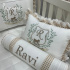 Kit Berço 100% Algodão 200 Fios Personalizado 08 Peças Ravi