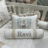 Kit Berço 100% Algodão 200 Fios Personalizado 08 Peças Ravi