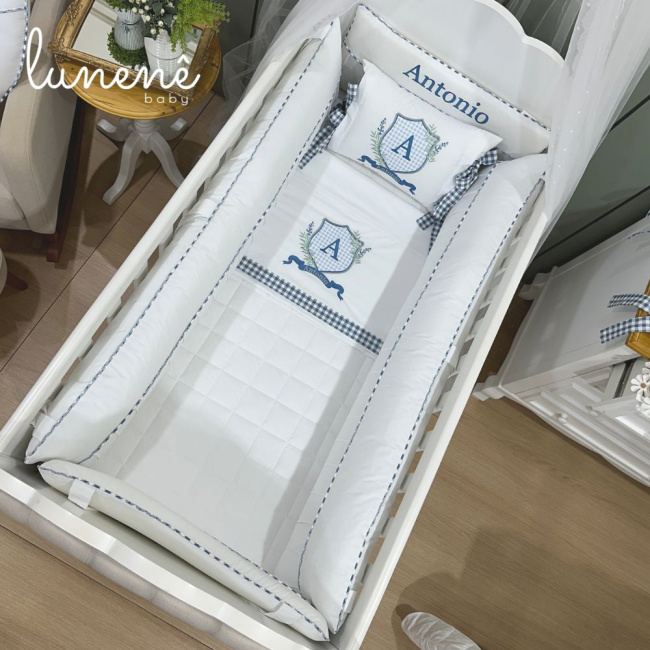 Enxoval de Berço 09 Peças Personale Baby Brasão 4586