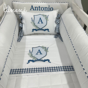 Enxoval de Berço 09 Peças Personale Baby Brasão 4586