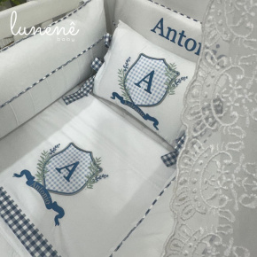 Enxoval de Berço 09 Peças Personale Baby Brasão 4586