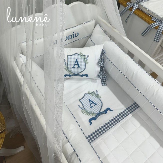 Enxoval de Berço 09 Peças Personale Baby Brasão 4586