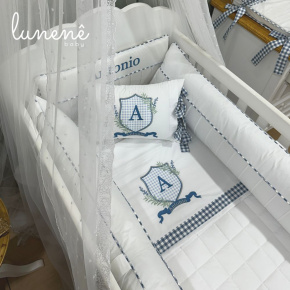 Enxoval de Berço 09 Peças Personale Baby Brasão 4586