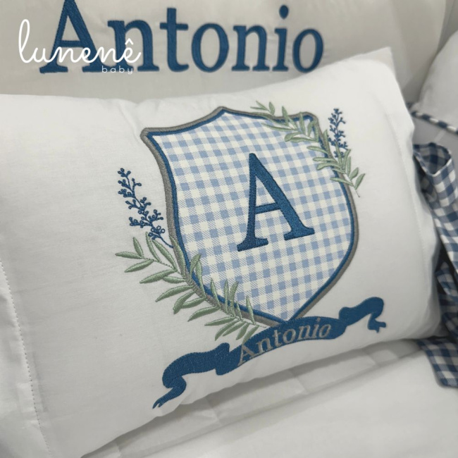 Enxoval de Berço 09 Peças Personale Baby Brasão 4586