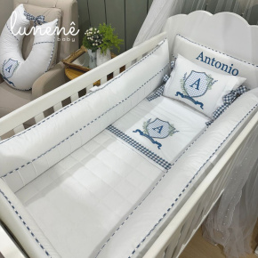 Enxoval de Berço 09 Peças Personale Baby Brasão 4586