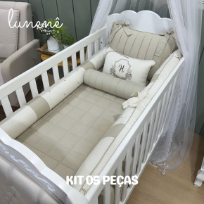 Enxoval de Berço Personalizado 05 Peças Personale Baby Ursinhos 4442