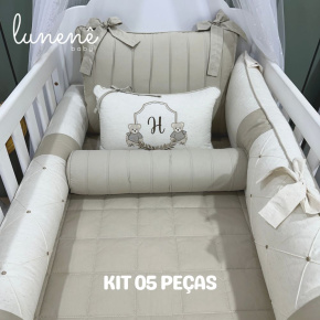 Enxoval de Berço Personalizado 05 Peças Personale Baby Ursinhos 4442