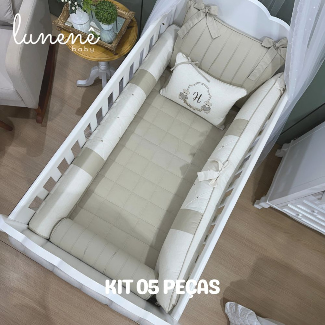 Enxoval de Berço Personalizado 05 Peças Personale Baby Ursinhos 4442