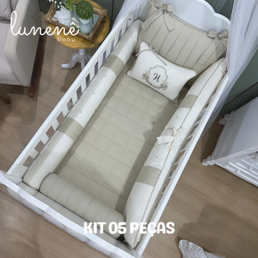 Enxoval de Berço Personalizado 05 Peças Personale Baby Ursinhos 4442