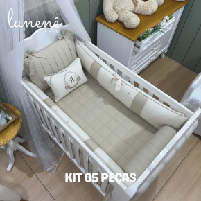 Enxoval de Berço Personalizado 05 Peças Personale Baby Ursinhos 4442