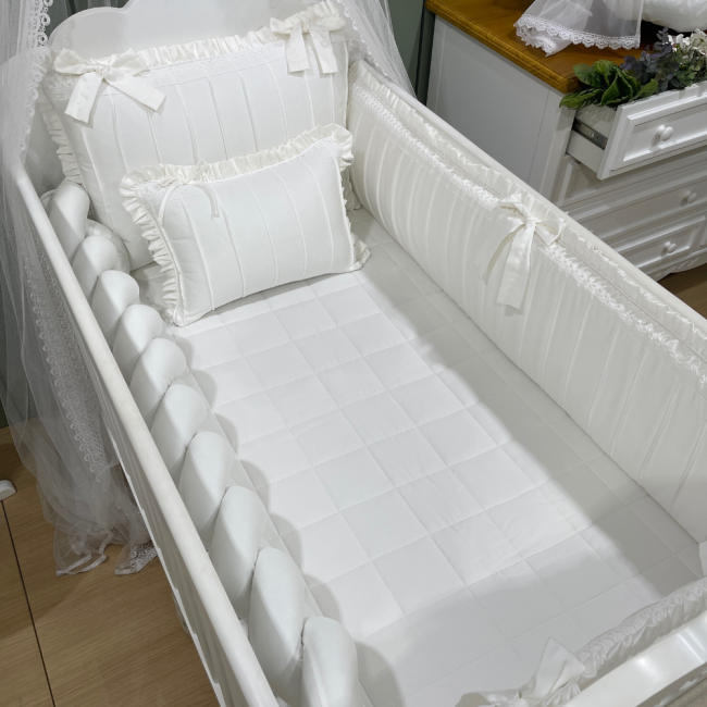 Enxoval de Berço Personalizado 08 Peças 400 Fios 9051