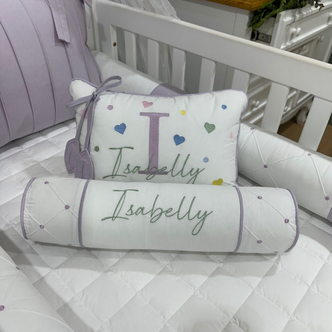 Enxoval de Berço Personalizado 08 Peças Arco Iris 4306