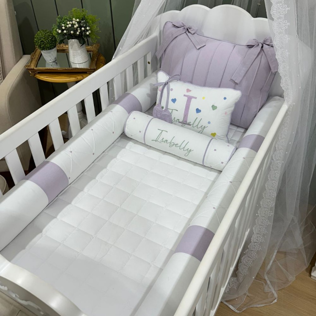 Enxoval de Berço Personalizado 08 Peças Arco Iris 4306