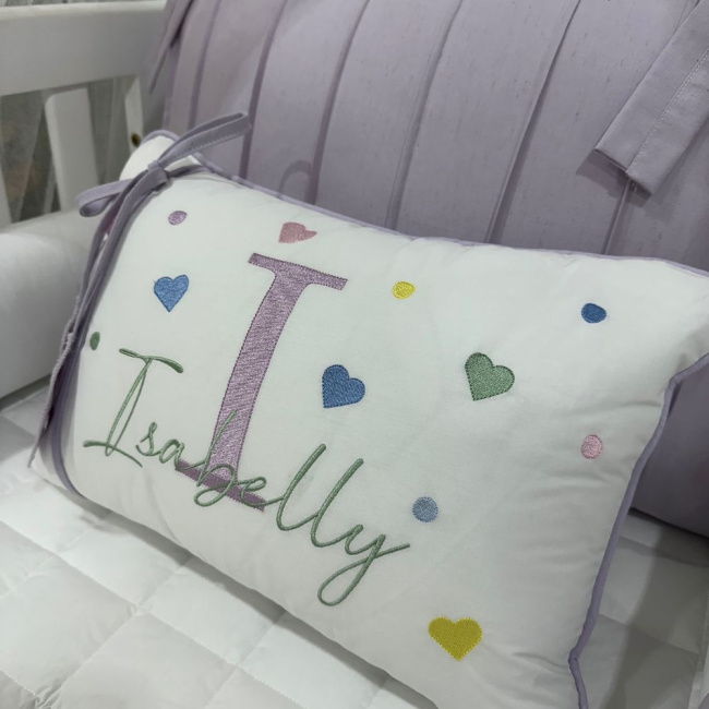 Enxoval de Berço Personalizado 08 Peças Arco Iris 4306