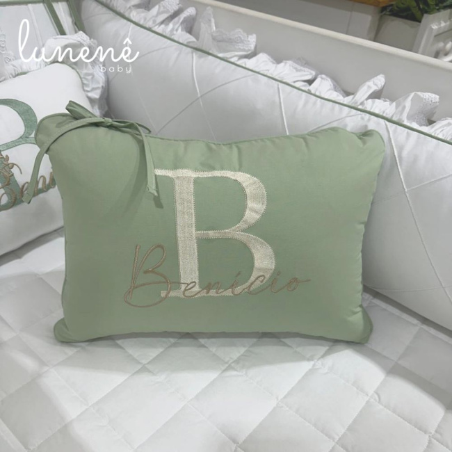 Enxoval de Berço Personalizado 08 Peças Benício Baby 200 Fios 4549