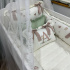 Enxoval de Berço Personalizado 08 Peças Borboletas Terracota Primavera