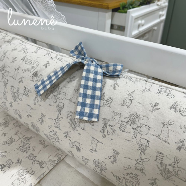 Enxoval de Berço Personalizado 08 Peças Brasão Cavalinho 200 Fios 4000