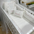 Enxoval de Berço Personalizado 08 Peças Capri Baby 200 Fios 4506