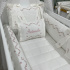 Enxoval de Berço Personalizado 08 Peças Capri Baby 200 Fios 4506