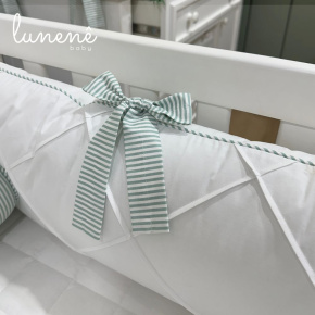 Enxoval de Berço Personalizado 08 Peças Cerejinha Verde 200 Fios 4574