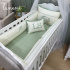 Enxoval de Berço Personalizado 08 Peças Cute Baby Urso Aviador 160 Fios 4605