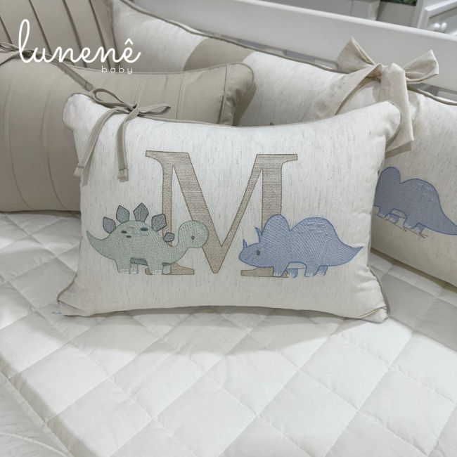 Enxoval de Berço Personalizado 08 Peças Dinossauro Baby 4545