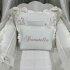 Enxoval de Berço Personalizado 08 Peças Donatella Baby 400 Fios 4523