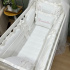 Enxoval de Berço Personalizado 08 Peças Donatella Baby 400 Fios 4523