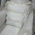 Enxoval de Berço Personalizado 08 Peças Donatella Baby 400 Fios 4523
