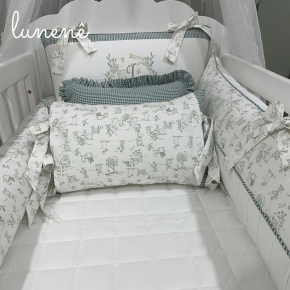 Enxoval de Berço Personalizado 08 Peças Encanto 200 Fios 4537