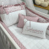 Enxoval de Berço Personalizado 08 Peças Floral Catarina 200 Fios 4569