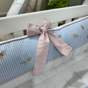 Enxoval de Berço Personalizado 08 Peças Jardim Encantado 200 Fios 4534