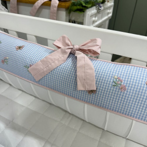 Enxoval de Berço Personalizado 08 Peças Jardim Encantado 200 Fios 4534