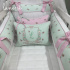 Enxoval de Berço Personalizado 08 Peças Jardim Encantado 4587