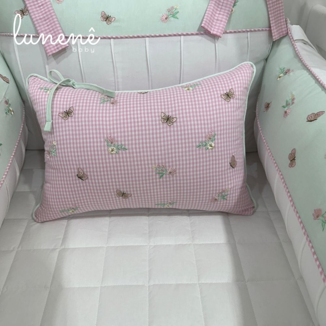 Enxoval de Berço Personalizado 08 Peças Jardim Encantado 4587