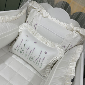 Enxoval de Berço Personalizado 08 Peças Lavanda Baby 400 Fios 4499